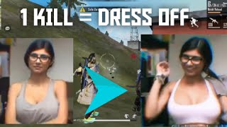 1 Kill Remove Cloth Freefire Challenge
