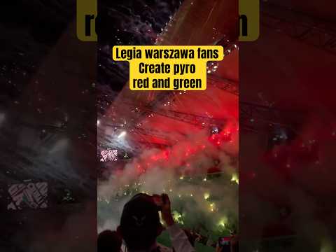 Video Insane Red & Green Pyro Show by Legia Warszawa Ultras! | Polish Fans on Fire! ???