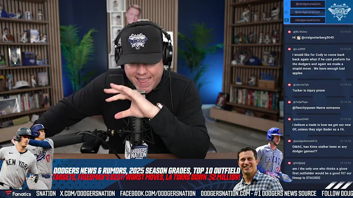 Dodgers May MISS OUT on This Big Free Agent Target, Tarik Skubal Update, Top 10 OF Targets!