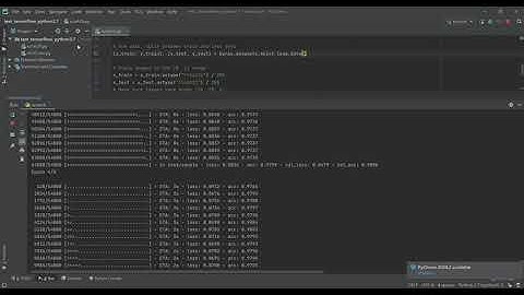 Training MNIST dataset with GPU, 5 epochs in 13 seconds.