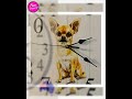 Clock Wall Dog Chihuahua 30cm 60cm Aussie Made