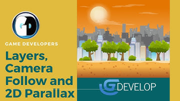 Gdevelop FREE VISUAL Game Engine:  Layers, Camera Follow and 2D PARALLAX ( horizontal and vertical)