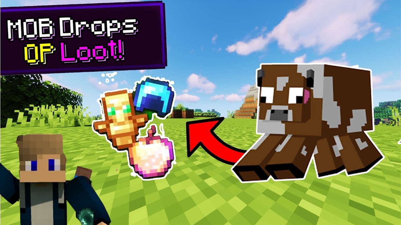 Minecraft, But Mobs Drop OP Items !!! - YouTube