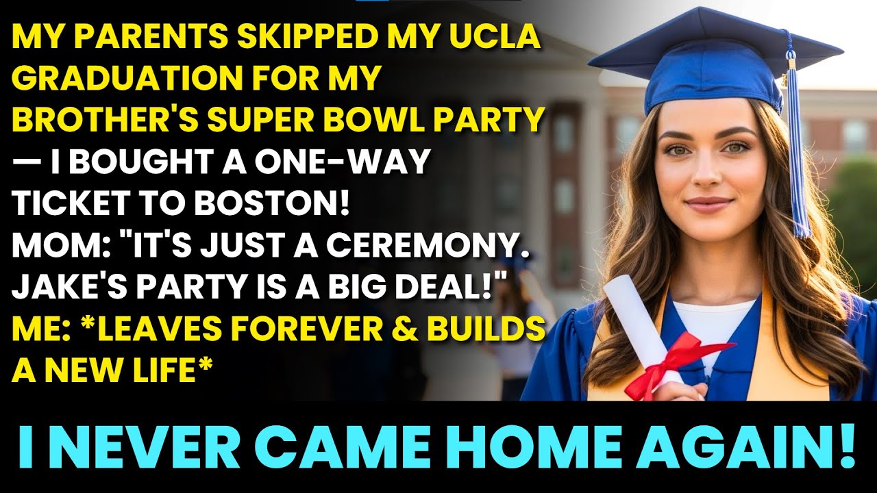 My Parents Skipped My Graduation for a Super Bowl Party — A One-Way Ticket Changed My Life Forever