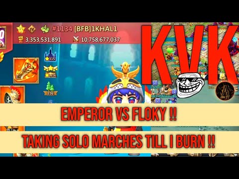 SOLO TRAP TESTING LIMITS AGAINST EMPEROR AND STRONG PLAYERS ! Ft. FLOKY || Lords Mobile