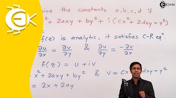 Problem No.3 on Cauchy Riemann Equation in Cartesian Co-ordinates - Engineering Mathematics 3