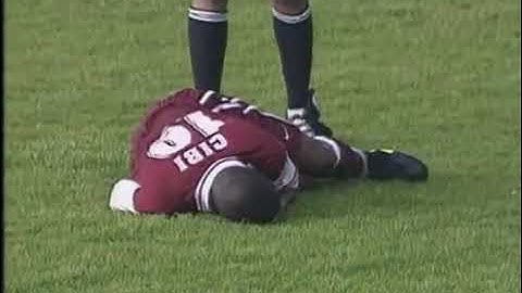 Foudre sur terrain de foot