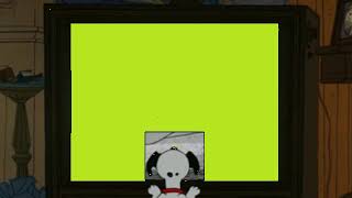 Lucky Dearly Saw Something Scary On Tv Green Screen