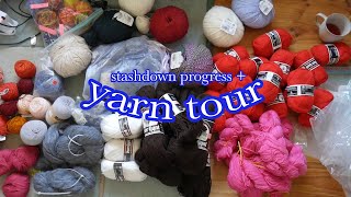 Full yarn stash tour + organisation + check-in (will it really take 8 years to knit through it all?)