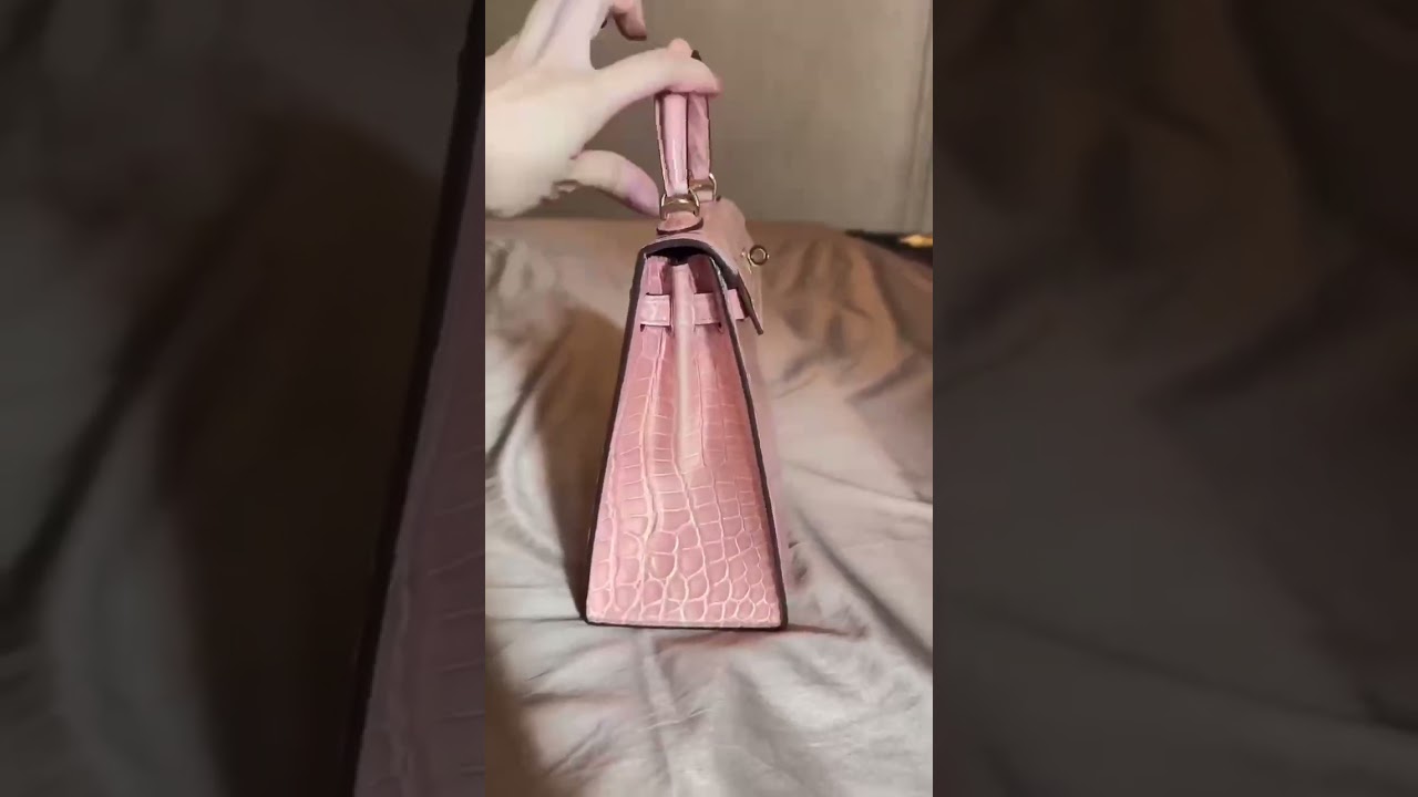 Hermes kelly 25 3Q crocodile handbag