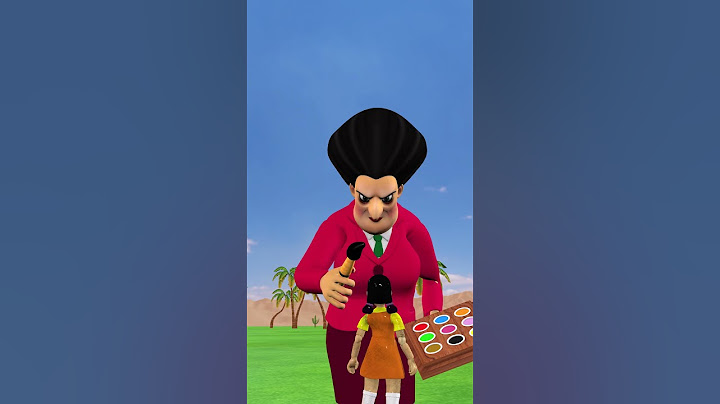 Scary Teacher 3D vs Squid Game Refresh Dolls To Attract The Baby Squid's Attention  #nickandtani