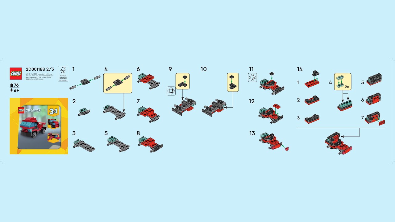 Creator 3 in 1 - Car - Magazine Gift (Build 2) LEGO instructions