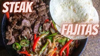 Heres an easy steak fajitas recipe