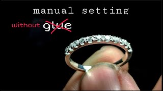 how it's made - diamond setting process - handmade jewelry
