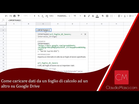 Video: Come si aggiunge un intervallo di dati in Fogli Google?