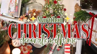 *ULTIMATE* CHRISTMAS DECORATE WITH ME MARATHON| TRADITIONAL & WHIMSICAL CHRISTMAS DECOR