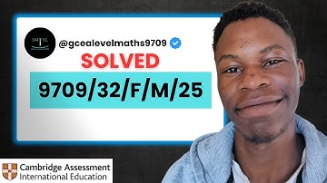 Solved | 9709/32/F/M/25 | Paper 32 February March 2025 | CIE A Level Math 9709