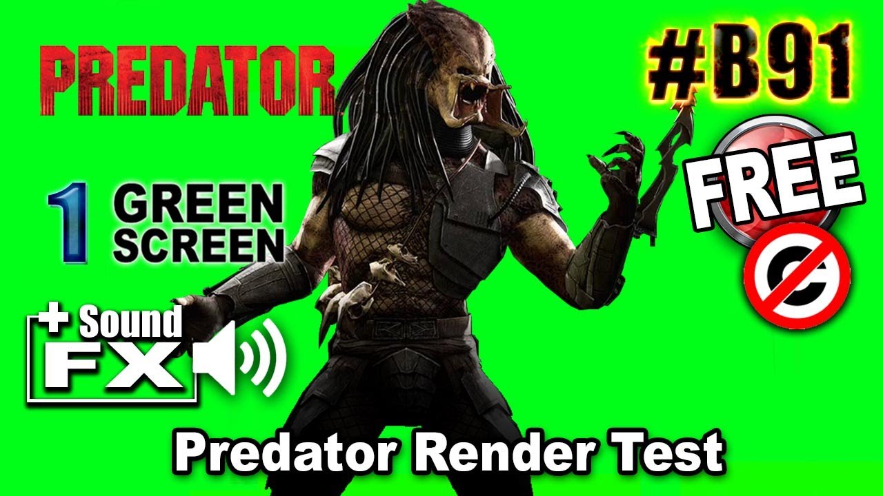 Predator Green Screen 3D Test - YouTube