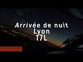 Arrive aroport de lyon en poste de nuit piste 17l lyon airport jumpseat night time runway 17l