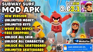 SUBWAY SURFERS MOD APK NEW UPDATE 2026 VERSION 3.63.1 UNLIMITED MONEY & UNLOCK ALL CHARACTER