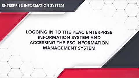 Enterprise Information System (EIS) Video 1