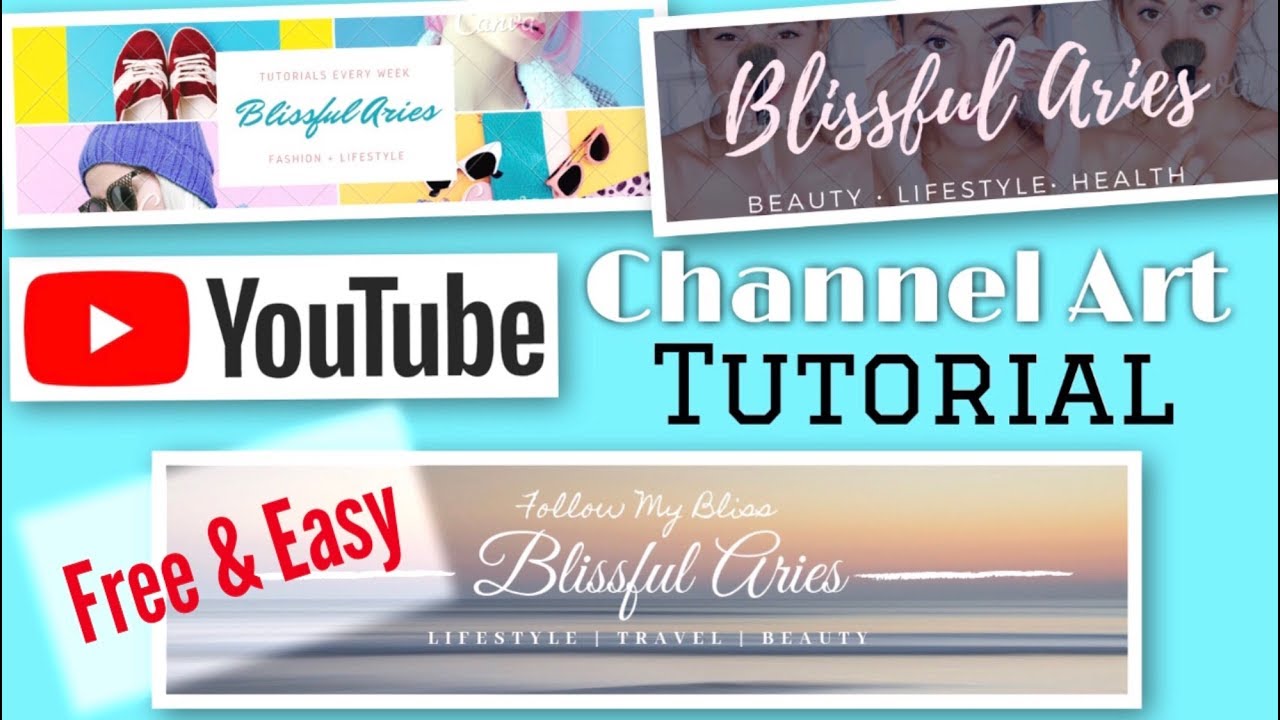 How To Make A Youtube Channel Art Without Photoshop Youtube