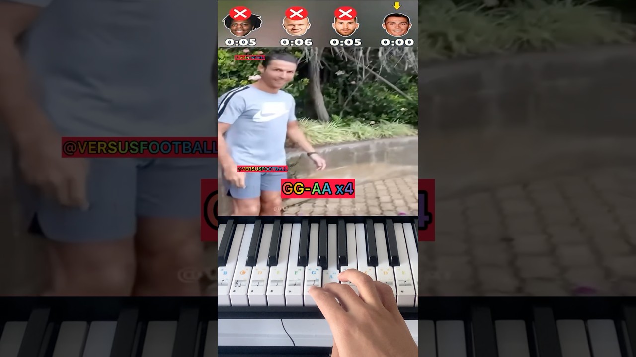 IShowSpeed, Haaland, Ramos, Ronaldo #footballshorts #ronaldo @versusfootball-1 - Piano Tutorial
