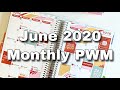 June 2020 Monthly Plan with Me - Plum Paper Monthly Subscription