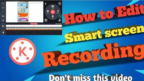 How To Edit Screen Recording Videos In Kinemaster || Screen Recording Video Kaise edit Krte Hai ||RF