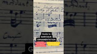 How to Play Baroque Ornamentation