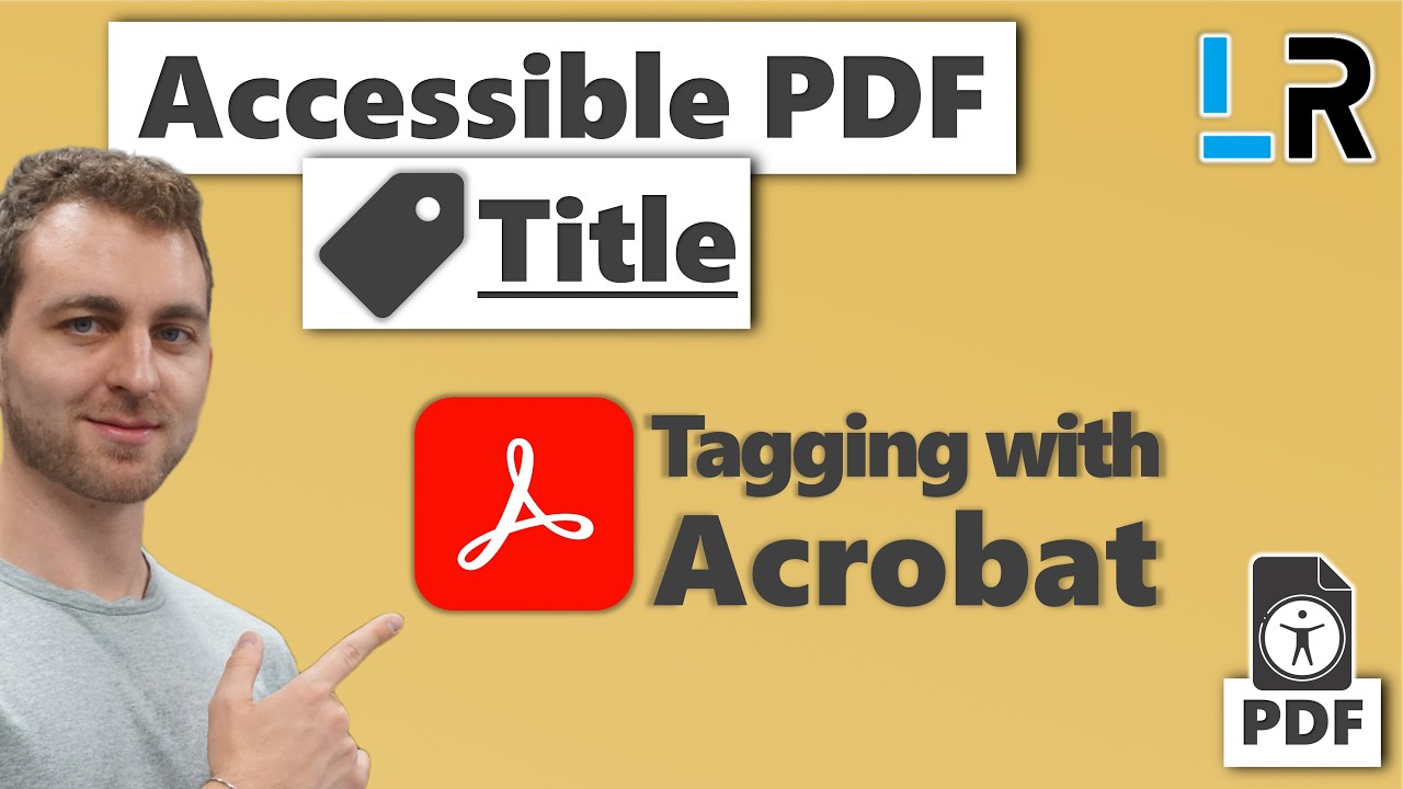 PDF Accessibility 🏷️ How To Tag the Title With Adobe Acrobat - YouTube