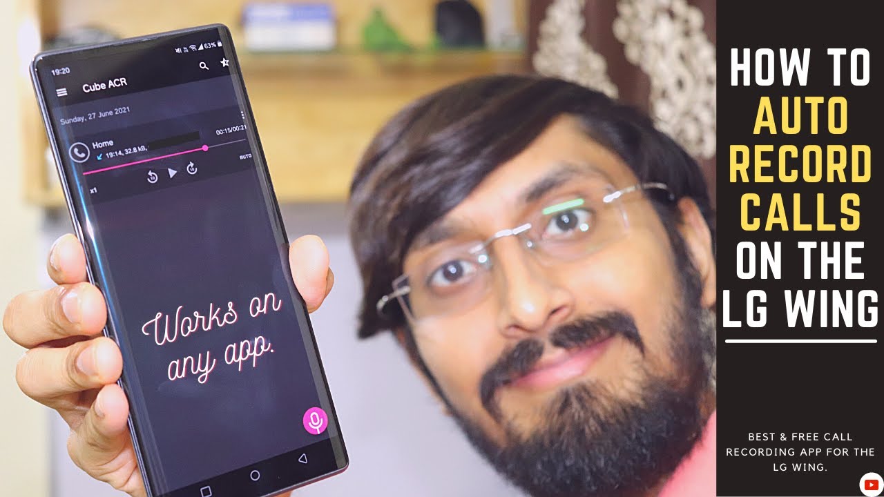 How to automatically record calls on the LG Wing | Best call recorder