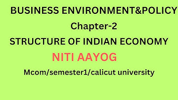 NITI AAYOG & PLANNING COMMISSION/BUSINESS ENVIRONMENT&POLICY/CHAPTER2/MCOM/SEMESTER1/CU....
