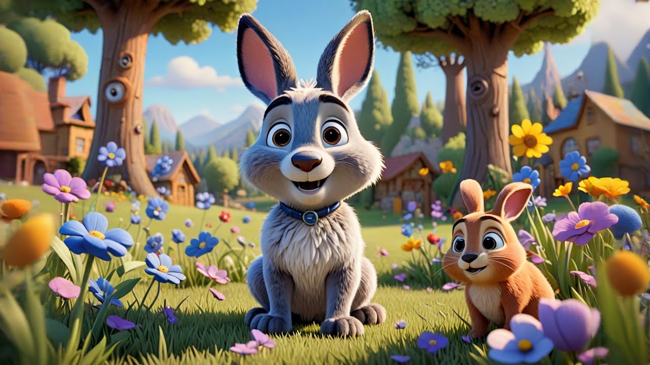 Open Season Rabbits Pretty Ricky Ricky Rabbit Eats a Cookie | Food & Manners Song for Kids | Nursery ...