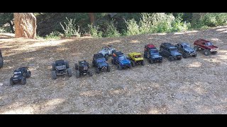 RC Crawler avec les potes, Element RC ecto , Hobbytech CRX, Traxxas Trx-4 Trx-6, Axial Scx 10 etc...