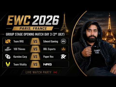 EWC 2026 - Valorant - Group Stage Opening Match Day 3 | RRQ vs EDG • 100T • KC vs PRX • VIT vs NRG