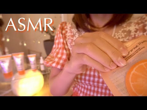 [ASMR] Vitamin C skincare 🧖‍♀️🍊Personal attention, Layered sounds