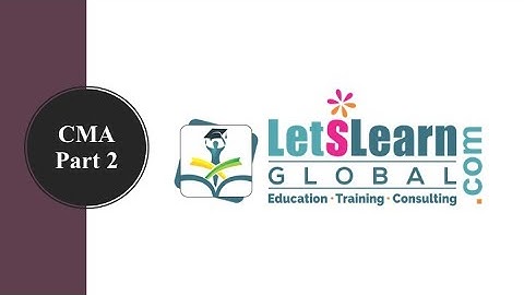 CMA Part 2  | Price Elasticity of Demand | LetsLearn Global