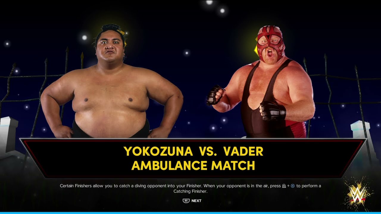 Yokozuna Vs. Vader in Ambulance Match | WWE 2K24