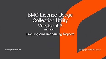 BMC License Usage Collection Utility 4.7 and later – Emailing and Scheduling Reports
