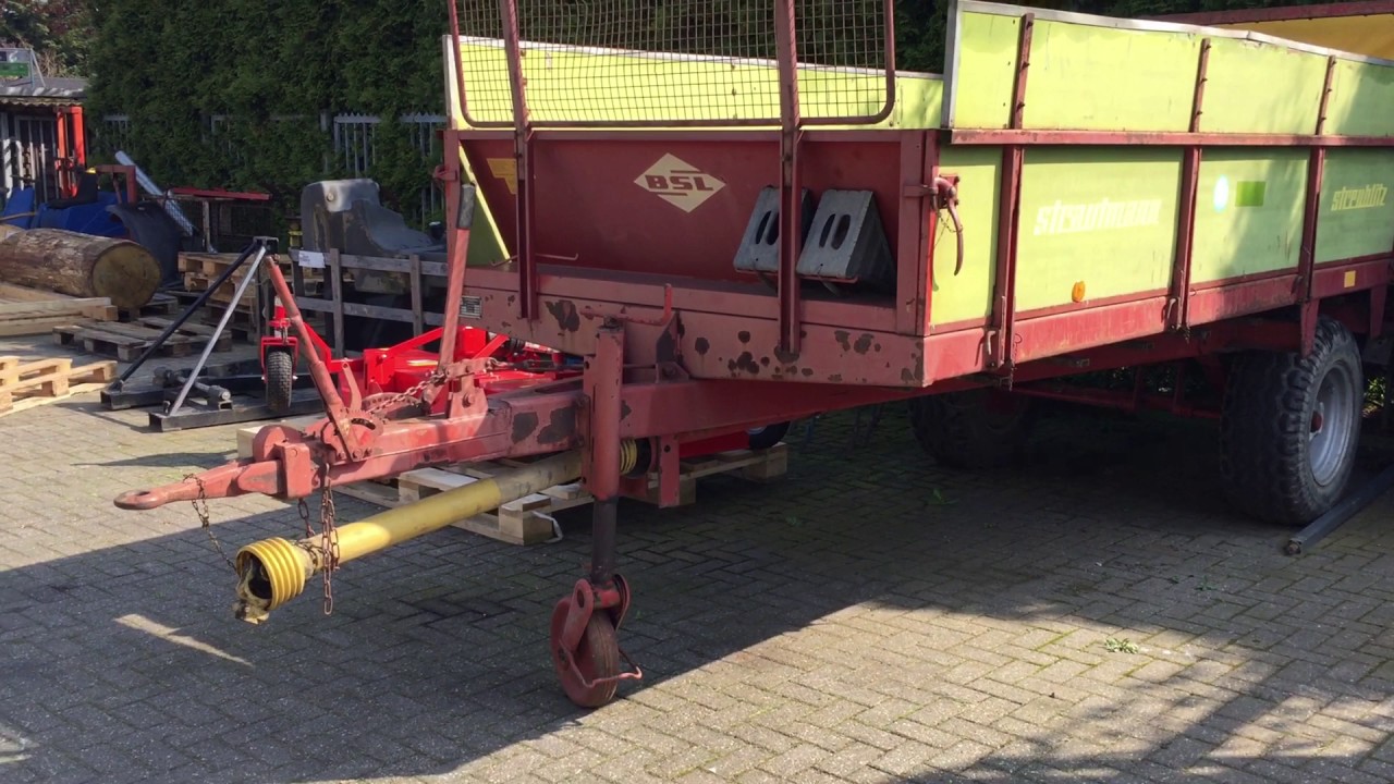 SOLD ! VERKAUFT ! Miststreuer Strautmann BE 5, 1986, 6.2t, Rees, Germany