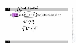 SAT Practice Exam 1 Math - Section 3 Question 16