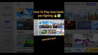 How🔥 To Play Wow Mode In Pubg |New Wow Mode Codes In Bgmi ✅ #shorts#youtubeshorts #bgmi #gaming