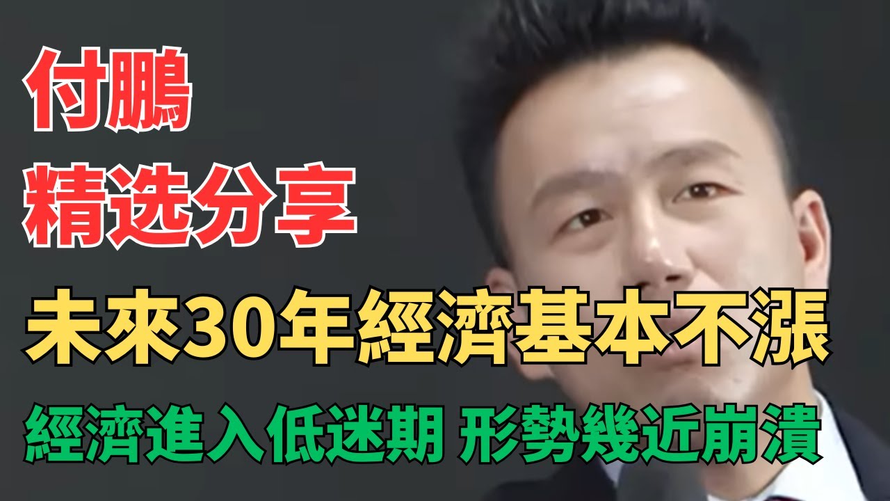 听付总讲财经 - 付鹏警告：形势严峻，未来30年经济急剧放缓！普通人早做准备，避坑止损，千万不要轻视!