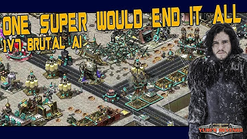 HEAVY BUNKERED - 1v7 BRUTAL AI + SUPER WEAPONS ( Command & Conquer - Yuri