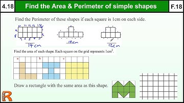 4.18 Area and Perimeter of simple shapes - Basic Maths Core Skills Level 4