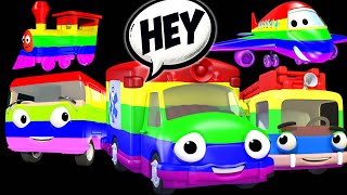 🚀🌈 Rainbow Rides &amp; Enchanting Escapades with Colorful Vehicles for Playful Kids