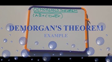 DIGITAL LOGIC: DEMORGAN