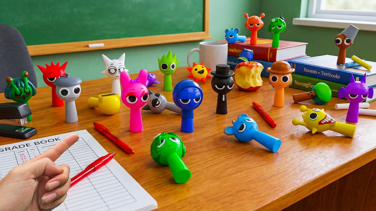 Кто спрятал Спрунки в классе?! Начинаются поиски!