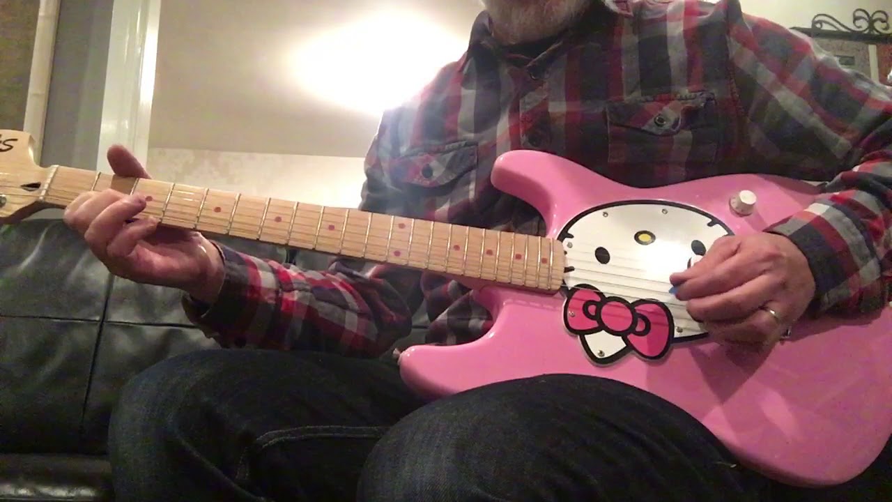 Hello Kitty Fender Squier Electric Guitar 2006 YouTube